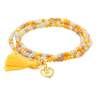 Bracelet ZEN MUSTARD with Love charm