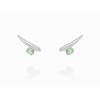 Climber Earring Galaxy green in silver