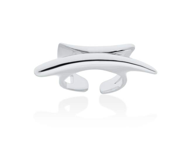 Ring Flow  in silver de Marina Garcia Joyas en plata Ring in rhodium plated 925 sterling silver.  