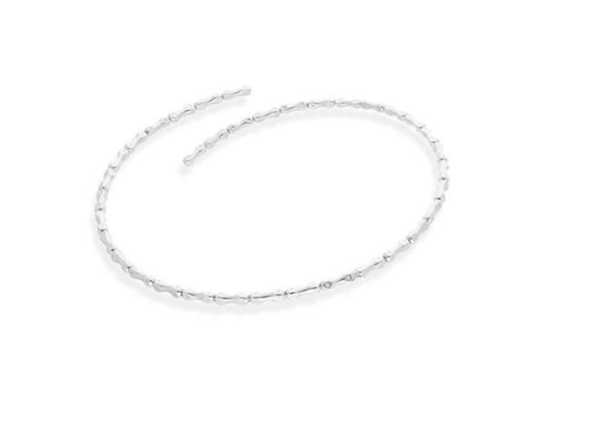 Necklace Flow  in silver de Marina Garcia Joyas en plata Necklace in rhodium plated 925 sterling silver. (length: 38-45 cm.)