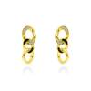 Earrings Link piedras  in golden silver