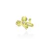 Clip Earring Guipur mini  in golden silver