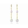 Earrings CARLOTA  in golden silver