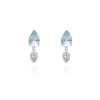 Earrings IRIA aquamarine in silver