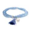 Bracelet ZEN BLUE mit perle