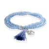 Bracelet ZEN BLUE mit Herz Charme