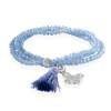 Bracelet ZEN BLUE mit Schmetterling