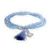 Bracelet ZEN BLUE mit Blume