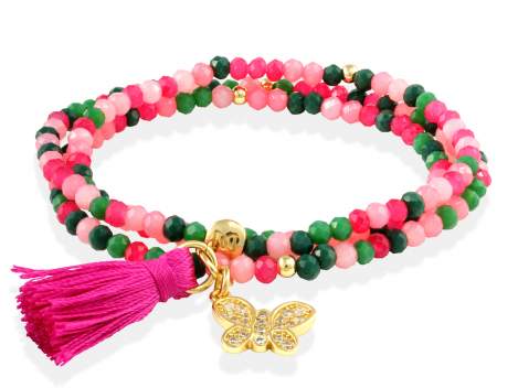 Bracelet ZEN FRAMBUESA with butterfly