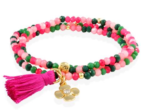 Bracelet ZEN FRAMBUESA with flower