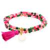 Pulsera ZEN FRAMBUESA con chapa