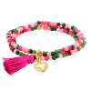 Bracelet ZEN FRAMBUESA with heart charm