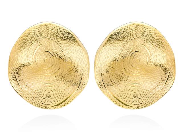 Pendientes St. Tropez  en plata dorada de Marina Garcia Joyas en plata Pendientes de plata de primera ley (925) chapada en oro amarillo de 18kt. (tamaño: 3 cm.)