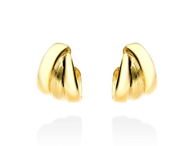 Earrings Rodeo  in golden silver de Marina Garcia Joyas en plata Earrings in 18kt yellow gold plated 925 sterling silver. (size: 2,2 x 1,5 cm.)