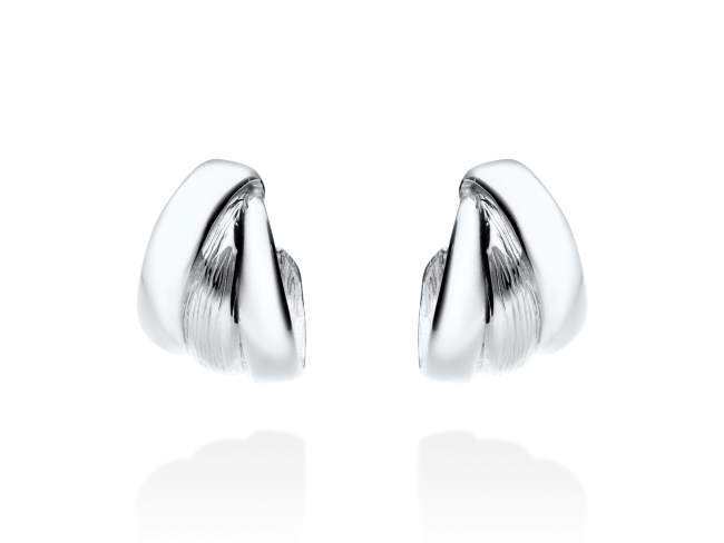 Earrings Rodeo  in silver de Marina Garcia Joyas en plata Earrings in rhodium plated 925 sterling silver. (size: 2,2 x 1,5 cm.)