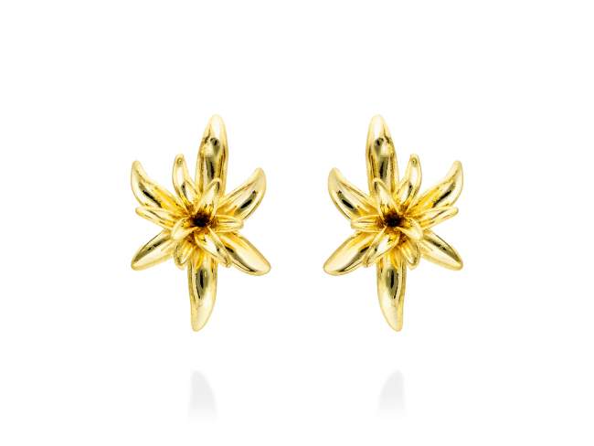 Earrings Sta. Monica  in golden silver de Marina Garcia Joyas en plata Earrings in 18kt yellow gold plated 925 sterling silver. (size: 3 x 2 cm.)