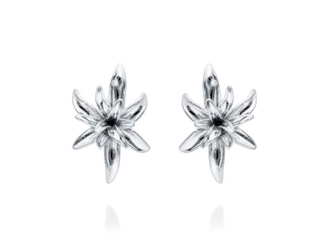 Earrings Sta. Monica  in silver de Marina Garcia Joyas en plata Earrings in rhodium plated 925 sterling silver. (size: 3 x 2 cm.)