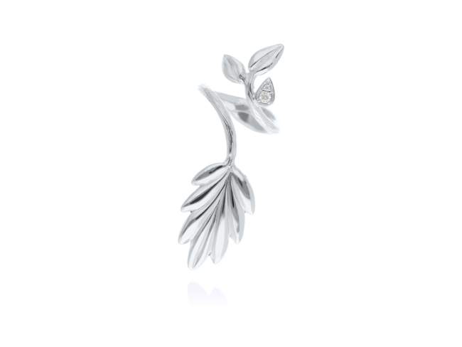 Ring PALMA  in silver de Marina Garcia Joyas en plata Ring in rhodium plated 925 sterling silver and white cubic zirconia.  