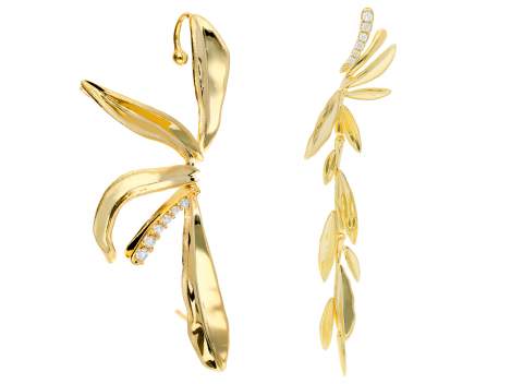 Earrings Melrose  in golden silver