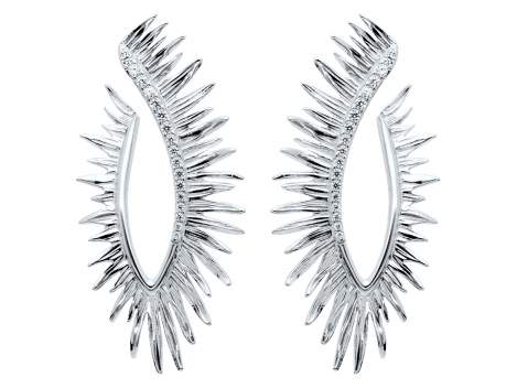 Earrings  Brut maxi    in silver