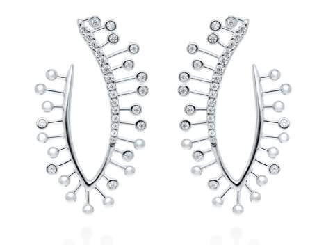 Pendientes Champagne XL  en plata