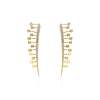 Earrings Champagne  maxi  in golden silver