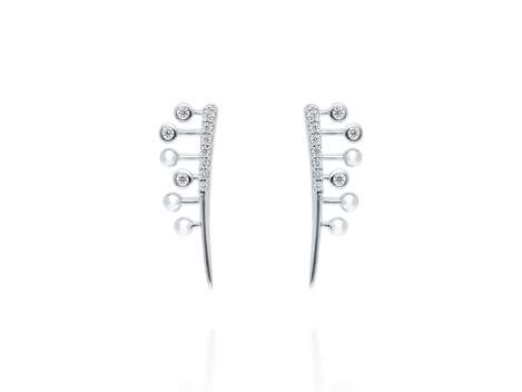 Earrings Champagne mini  in silver