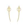 Earrings Reims  in golden silver