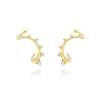 Earrings Doux  in golden silver