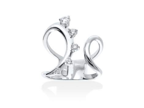 Ring Doux  in silber