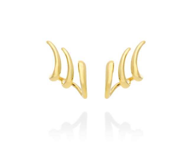 Climber Earring Rosse  in golden silver de Marina Garcia Joyas en plata Earrings in 18kt yellow gold plated 925 sterling silver. (size: 2 x 1,8 cm.)