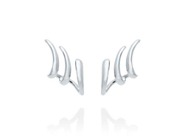 Climber Earring Rosse  in silver de Marina Garcia Joyas en plata Earrings in rhodium plated 925 sterling silver. (size: 2 x 1,8 cm.)