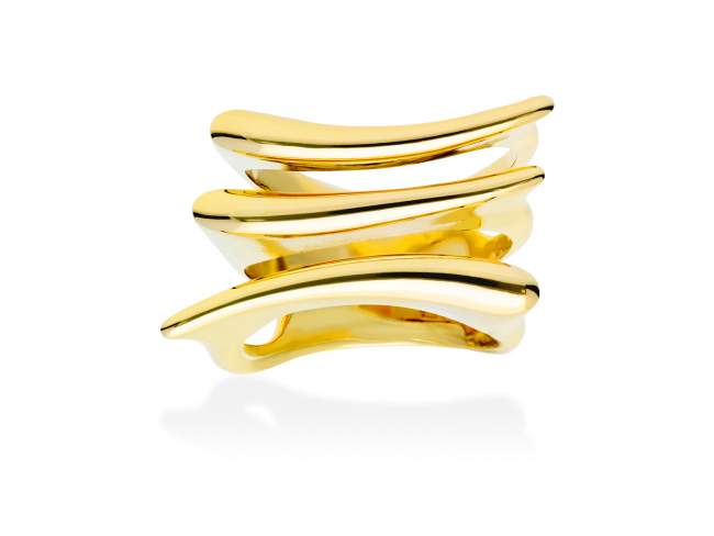 Ring Rosse  in golden silver de Marina Garcia Joyas en plata Ring in 18kt yellow gold plated 925 sterling silver.  