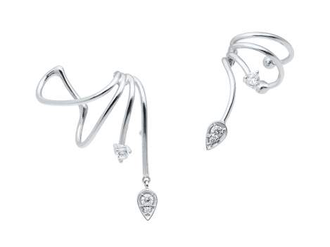 Climber Earring Saut  in silver