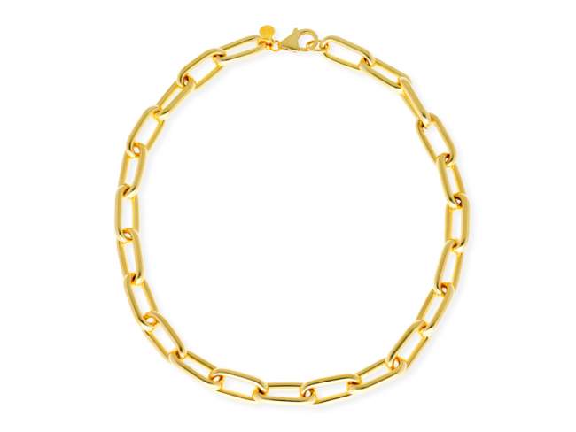 Chain  in golden Silver de Marina Garcia Joyas en plata Chain in 18kt yellow gold plated 925 sterling silver. (length 45 cm)  de Marina Garcia Joyas en plata Chain in 18kt yellow gold plated 925 sterling silver. (length 45 cm)