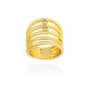 Ring Mistral piedras  in golden silver