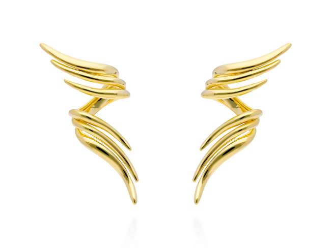 Earrings Arles  in golden silver de Marina Garcia Joyas en plata Earrings in 18kt yellow gold plated 925 sterling silver. (size: 5 cm.)