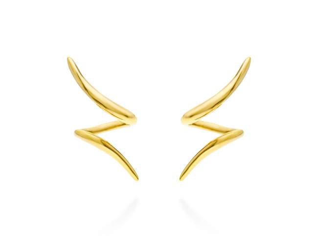 Earrings Arles mini  in golden silver de Marina Garcia Joyas en plata Earrings in 18kt yellow gold plated 925 sterling silver. (size: 3,3 x 1,5 cm.)