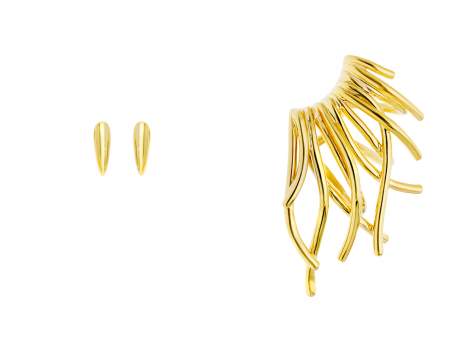 Earcuff Arles  in golden silver