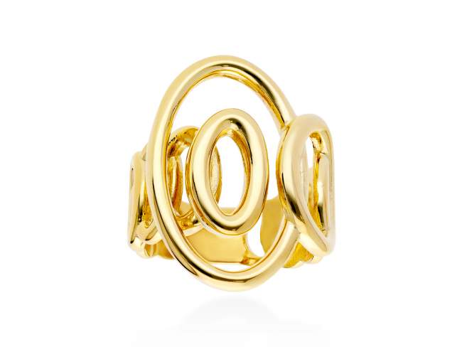 Ring Aix  in golden silver de Marina Garcia Joyas en plata Ring in 18kt yellow gold plated 925 sterling silver.  