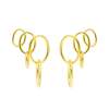 Earrings Aix  in golden silver