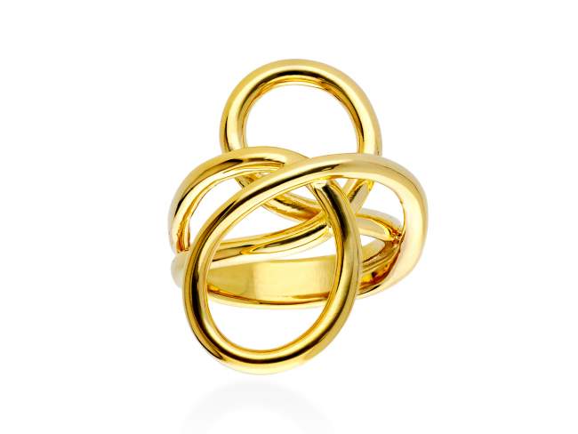 Ring Mistral  in golden silver de Marina Garcia Joyas en plata Ring in 18kt yellow gold plated 925 sterling silver.  