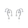 Earrings Mistral piedras  in silver