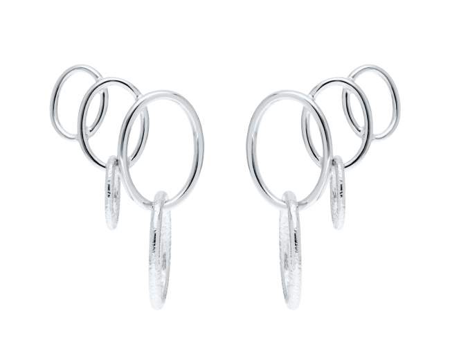 Earrings Aix  in silver de Marina Garcia Joyas en plata Earrings in rhodium plated 925 sterling silver. (size: 4 x 3 cm.)