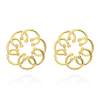 Pendientes Mistral XL  en plata dorada