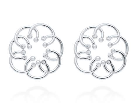 Pendientes Mistral XL  en plata