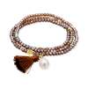 Bracelet ZEN MOKA with pearl