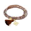 Pulsera ZEN MOKA con trebol