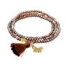 Bracelet ZEN MOKA mit Schmetterling