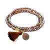 Bracelet ZEN MOKA with gemstone